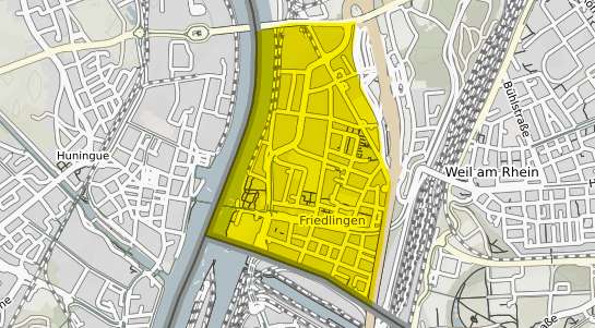 Immobilienpreisekarte Weil am Rhein Friedlingen